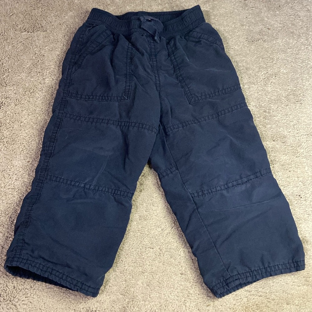 Gymboree Infant Toddlers Size 18-24 Months Navy Blue Lined Pants